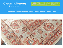 Tablet Screenshot of cleaningheroes.com